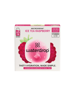 Elektrolity Waterdrop Microdrink o smaku ice tea malinowe x12