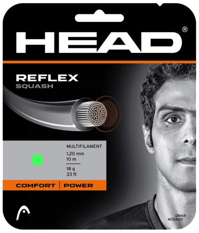 Naciąg do squasha Head Reflex zielony
