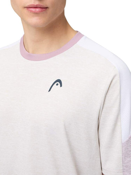 Koszulka tenisowa Head Play Tech T-shirt Men beżowa