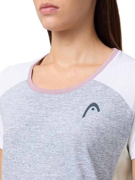 Koszulka tenisowa Head Play Tech T-Shirt Women szara