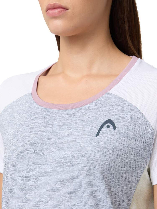 Koszulka tenisowa Head Play Tech T-Shirt Women szara