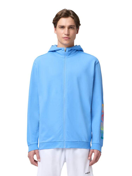 Bluza tenisowa Head Rally Hoodie FZ Men niebieska