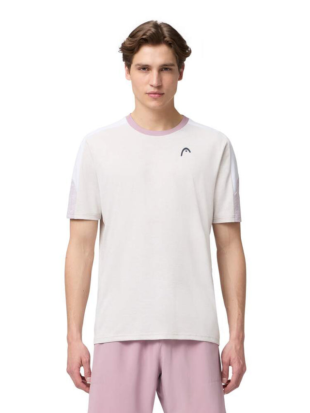 Koszulka tenisowa Head Play Tech T-shirt Men beżowa