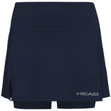 Spódniczka tenisowa juniorska Head Club Basic Skort granatowa