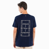 Koszulka tenisowa Tecnifibre Graphic Tee granatowa