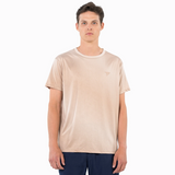 Koszulka tenisowa Tecnifibre X-Loop Tee paski beżowa
