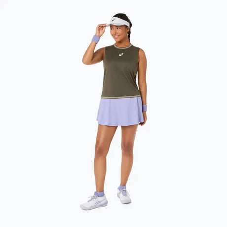 Top tenisowy Asics Game Sleeveless Top oliwkowy