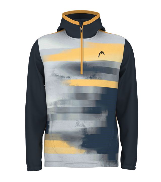 Head Topspin Men's Tennis Hoodie Yellow-Navy