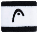 Frotki tenisowe Head Wristband Striped 2.5" biało-czarne