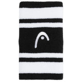 Frotki tenisowe Head Wristband Striped 5" czarno-białe