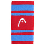 Frotki tenisowe Head Wristband Striped 5" czerwono-niebieskie