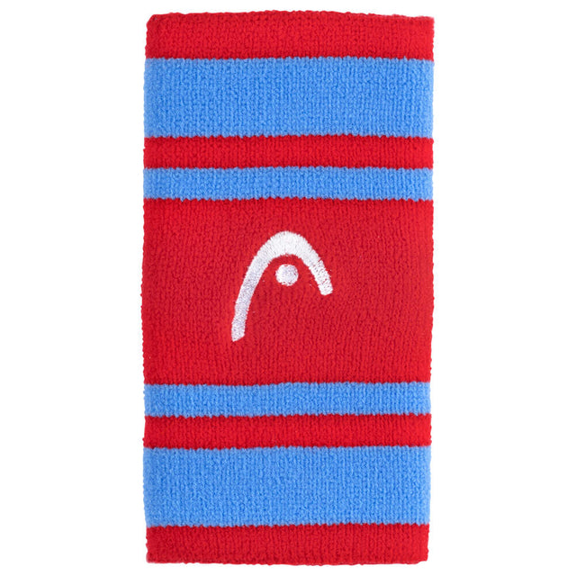 Frotki tenisowe Head Wristband Striped 5" czerwono-niebieskie