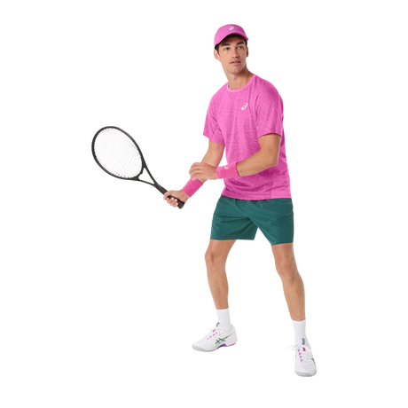 Koszulka sportowa Asics Match Jacquard SS Top różowa
