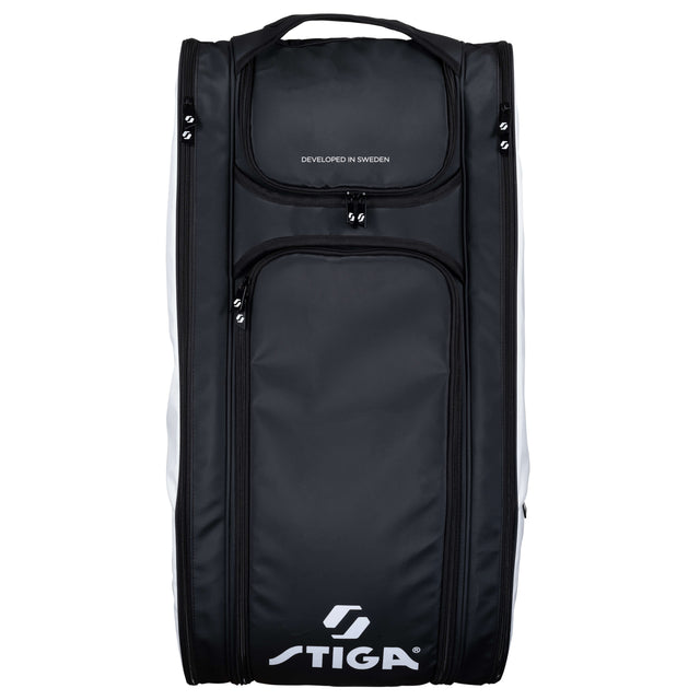 Torba tenisowa thermobag Stiga Racket Bag Court XL czarno-biała