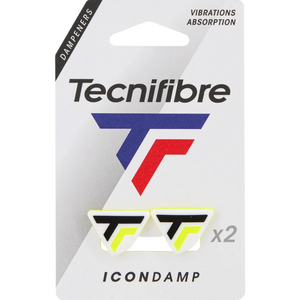 Tłumiki tenisowe Wibrastopy Tecnifibre Icon Damp white/lime