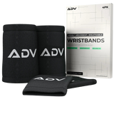 Frotka tenisowa ADV Wristbands czarne 1 sztuka