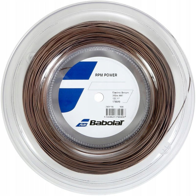 Naciąg tenisowy Babolat RPM Power brązowy 12m ze szpuli