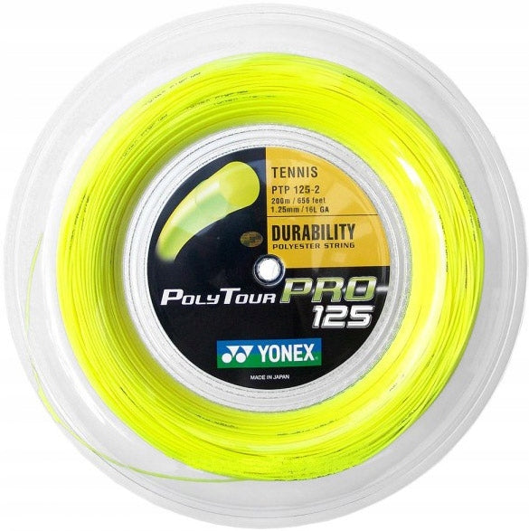 Naciąg tenisowy Yonex Poly Tour Pro ze szpuli żółty