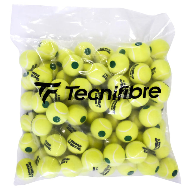 Piłki juniorskie Tecnifibre zielone 72 sztuki