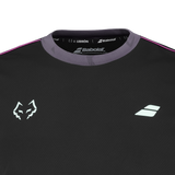 Koszulka do padla Babolat Crew Neck Tee J. Lebron czarna