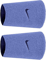 Frotki tenisowe Nike Swoosh Reversible Wristbands niebiesko-granatowe