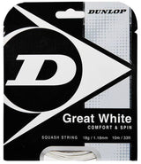 Naciąg do squasha Dunlop Great White biały