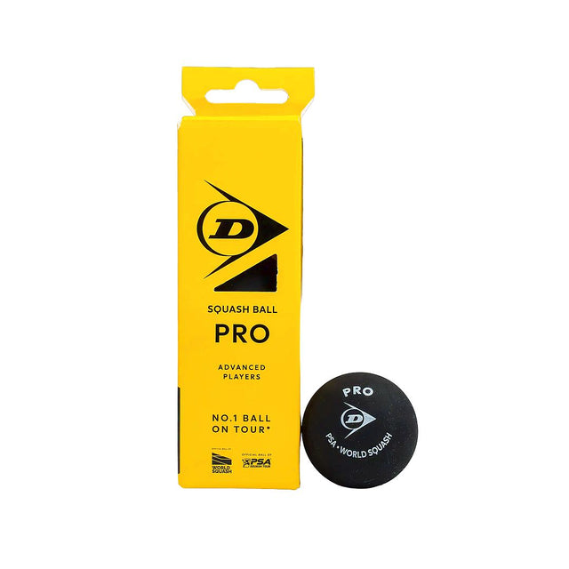 Piłki do squasha Dunlop Pro podwójna żółta 3szt.