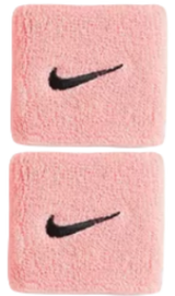 Frotki tenisowe Nike Swoosh Wristbands różowe
