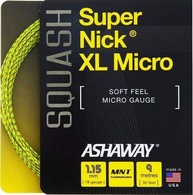 Naciąg do squasha Ashaway Super Nick XL żółty