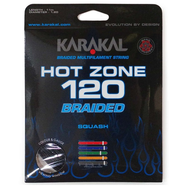 Naciąg do squasha Karakal Hot Zone Braided czarny