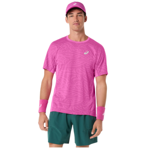 Koszulka sportowa Asics Match Jacquard SS Top różowa