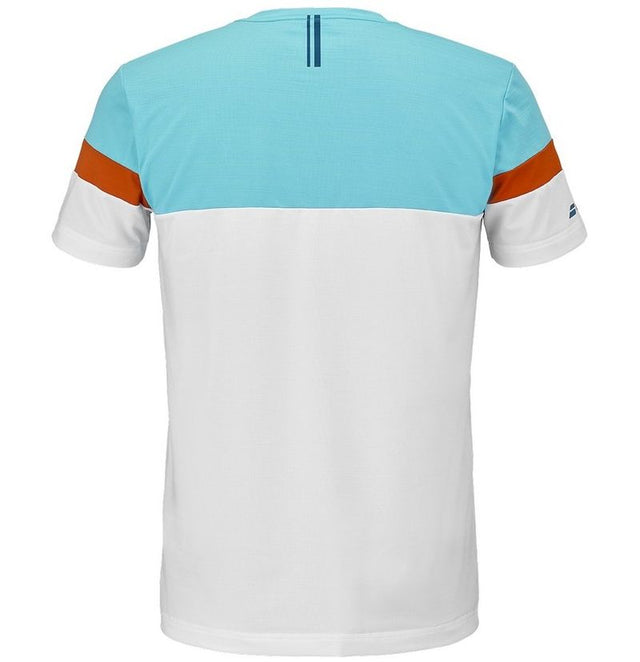 Koszulka tenisowa Babolat Padel Crew Neck Men biała