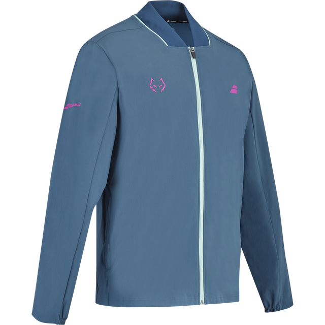 Bluza tenisowa Babolat Jacket J. Lebron niebieska