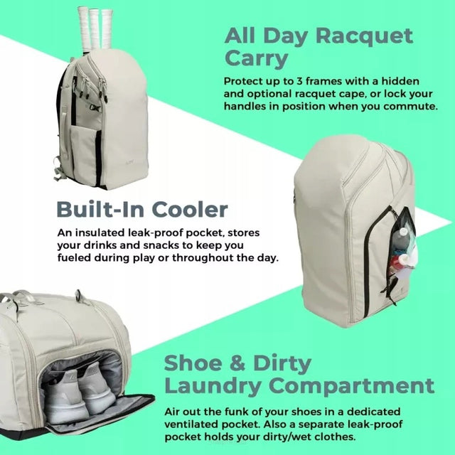Plecak tenisowy ADV Tennis Backpack v2 Dune