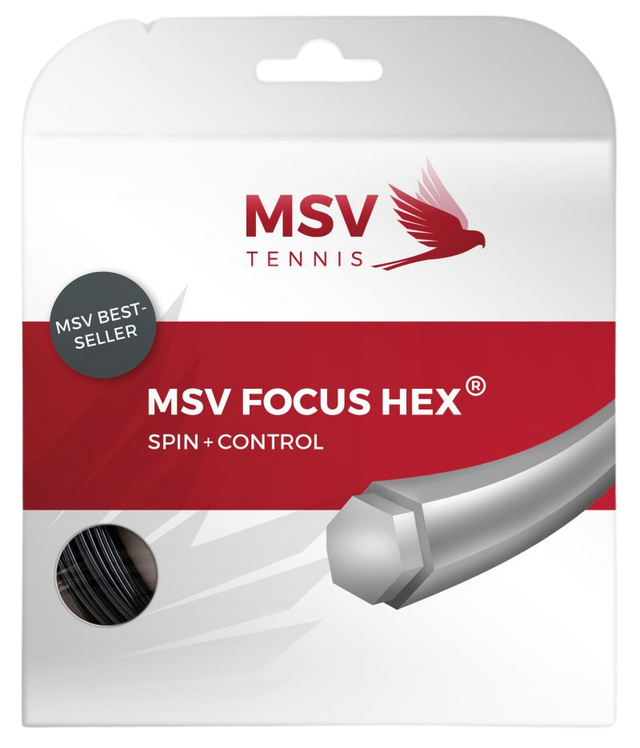 Naciąg tenisowy MSV Focus HEX czarny