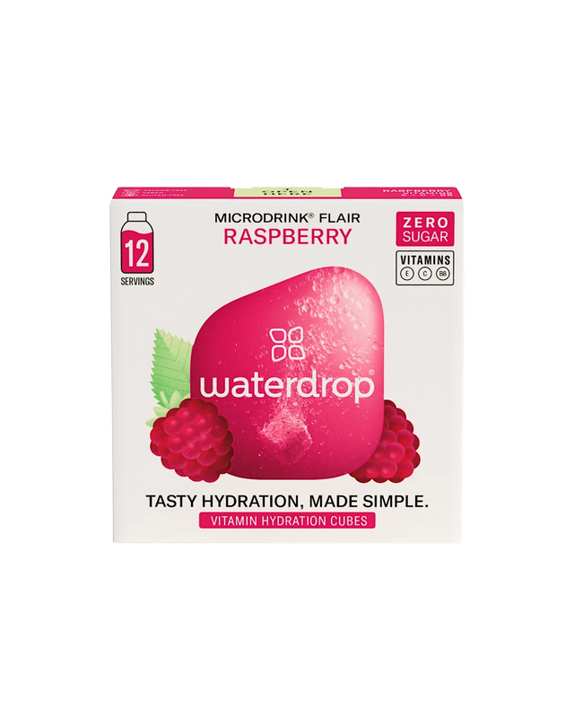 Elektrolity Waterdrop Microdrink Flair o smaku maliny x12