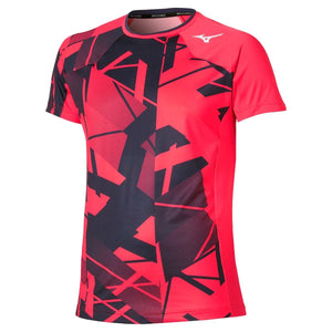 Koszulka sportowa Mizuno DB Shadow Graphic SS Tee czerwona