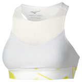 Stanik tenisowy Mizuno Daybreakers Padded Bra biało-żółty