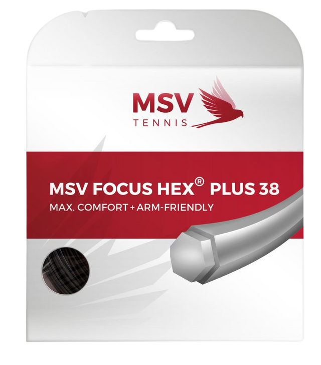 Naciąg tenisowy MSV Focus HEX Plus 38 czarny