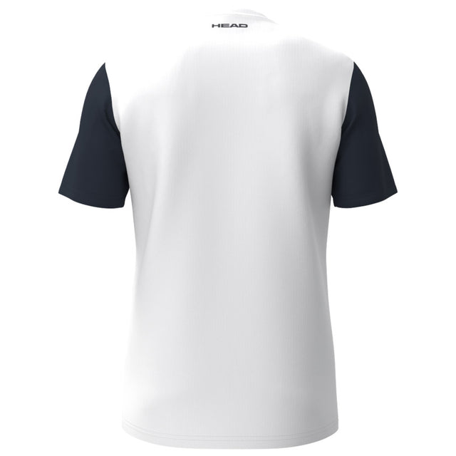 Koszulka tenisowa Head Club 25 Tech T-Shirt Men biało-granatowy