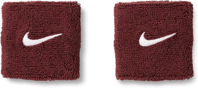 Frotki tenisowe Nike Classic Swoosh Wristbands bordowe