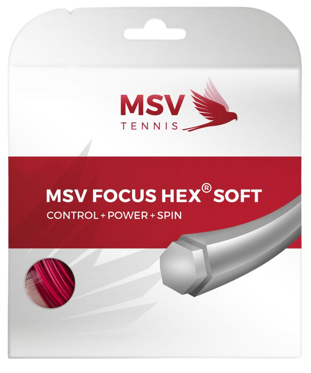Naciąg tenisowy MSV Focus HEX Soft czerwony