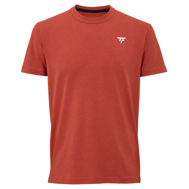 Koszulka tenisowa Tecnifibre Graphic Tee 2026 ceglana