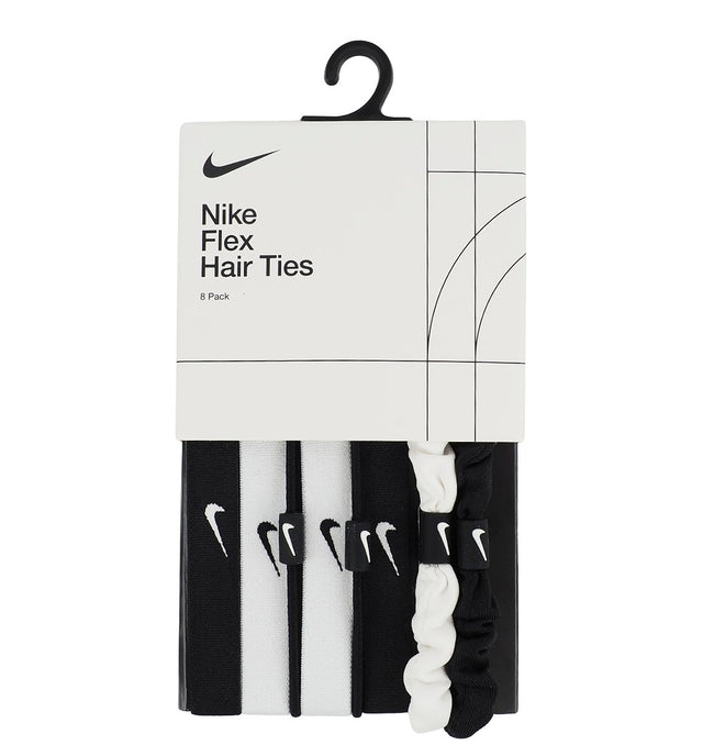 Gumki do włosów Nike Flex Hair Ties czarno-białe x8