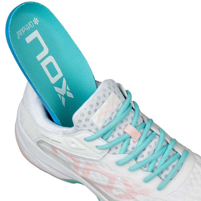 Buty do padla Nox AT10 Lux damskie biało-różowe