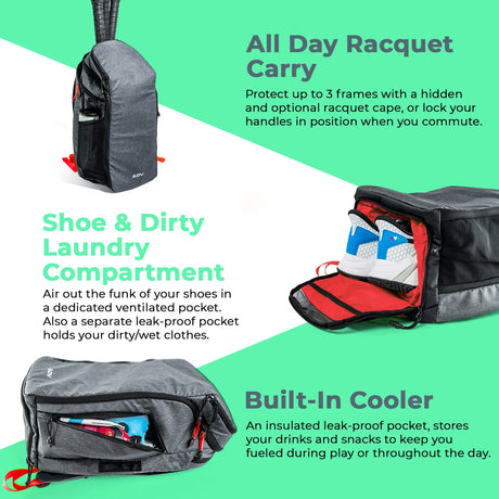 Plecak tenisowy ADV Tennis Backpack v2 Lava