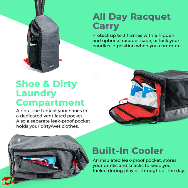 Plecak tenisowy ADV Tennis Backpack v2 Lava