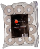 Owijki wierzchnie do padla ShockOut Perforated 12 sztuk białe