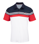 Koszulka tenisowa Fila Polo Paul granatowo-biała