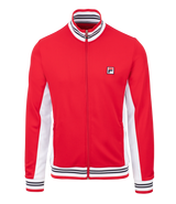 Bluza tenisowa Fila Jacket Bjorn czerwono-biała